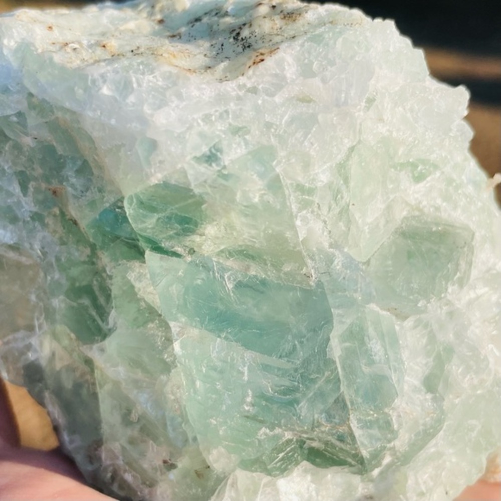 Fluorite Turquoise Green Crystal Quartz Natural Raw Fluorite